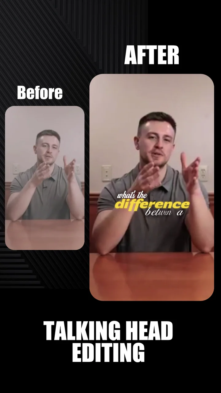John's latest edit, showing the raw recording beside the finished video